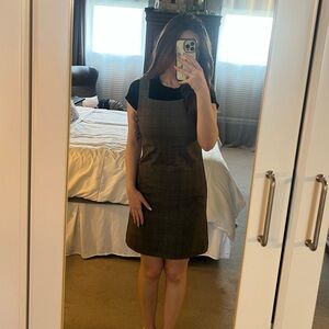 H&M plaid dress with side zipper and front pockets